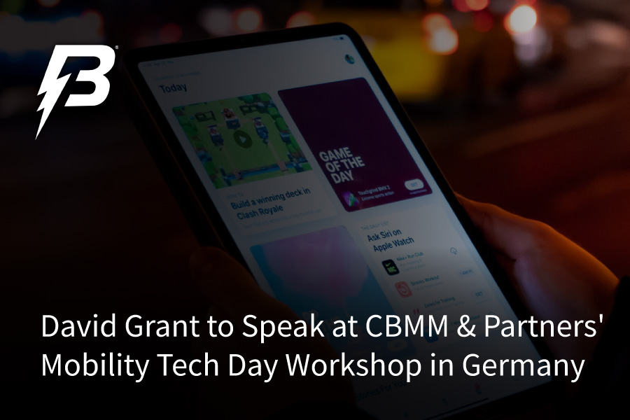 Battery Streak's David Grant to Speak at CBMM & Partners' Mobility Tech Day Workshop in Germany