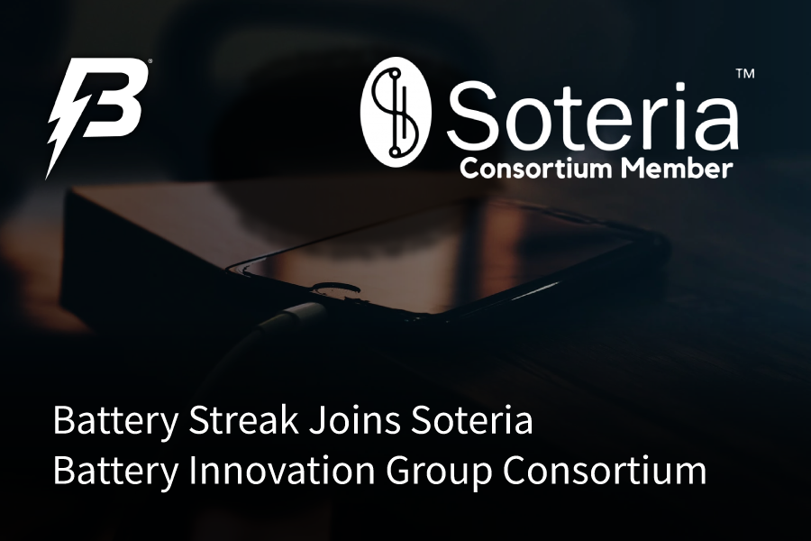 Battery Streak joins Soteria Battery Innovation Group Consortium
